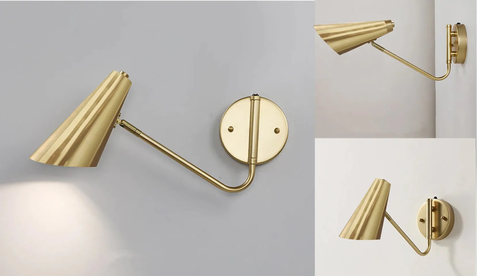 LAMPA ŚCIENNA KINKIET APP1138-1W GOLD 4