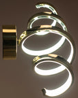 LAMPA ŚCIENNA KINKIET LED SPRING APP827-W Złota 4