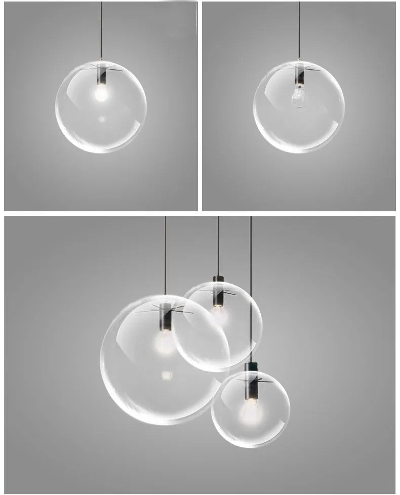 Lampa Sufitowa Wisząca Szklana Lassi 20 Cm APP306-1CP Czarna 4