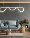 Lampa Sufitowa LED APP854-CP Long Złota 4
