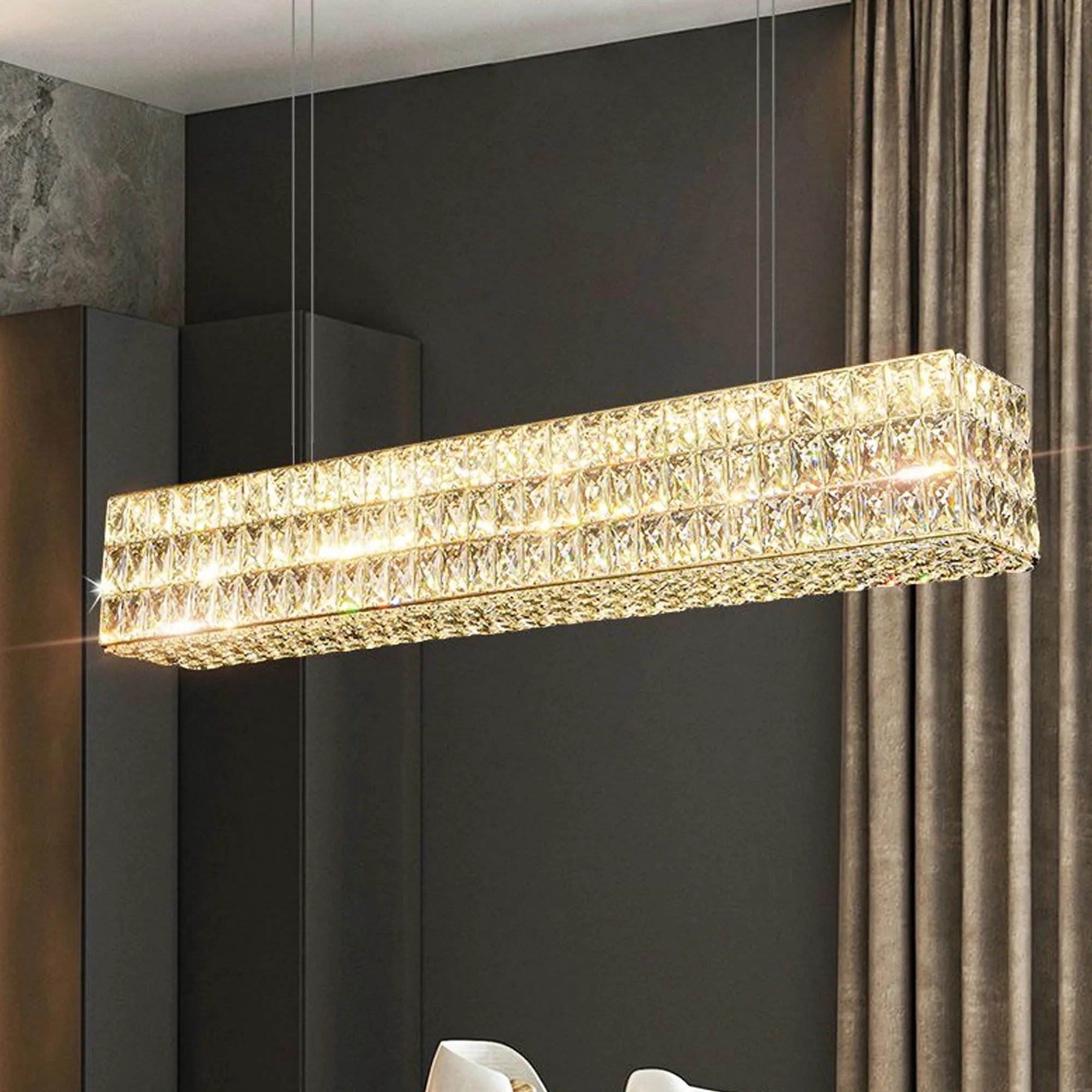 LAMPA SUFITOWA WISZĄCA LED APP1566-CP Gold 4