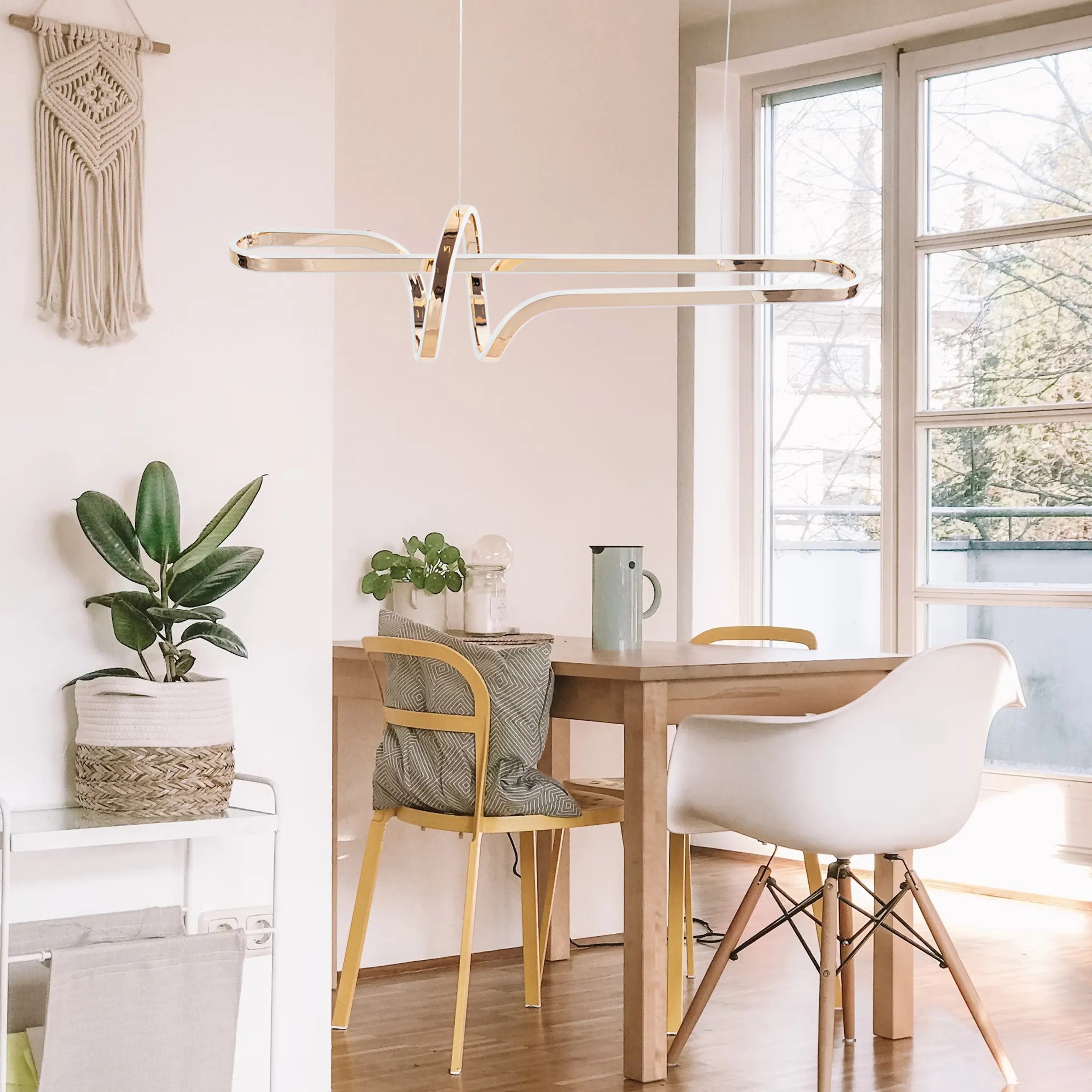 LAMPA WISZĄCA LED G039-CP Złota 4