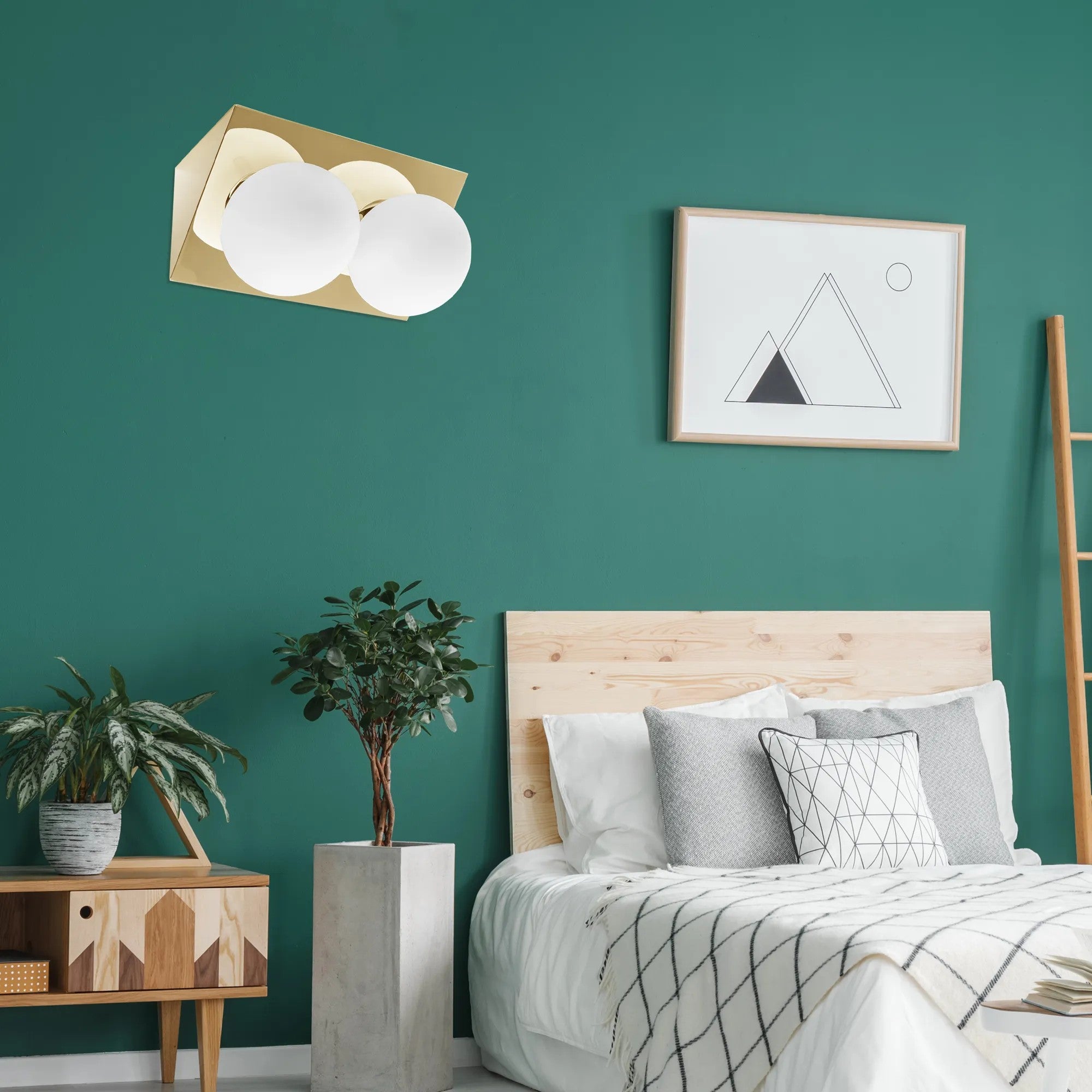 LAMPA ŚCIENNA KINKIET APP1229-2W Złota 4