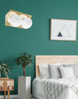 LAMPA ŚCIENNA KINKIET APP1229-2W Złota 4