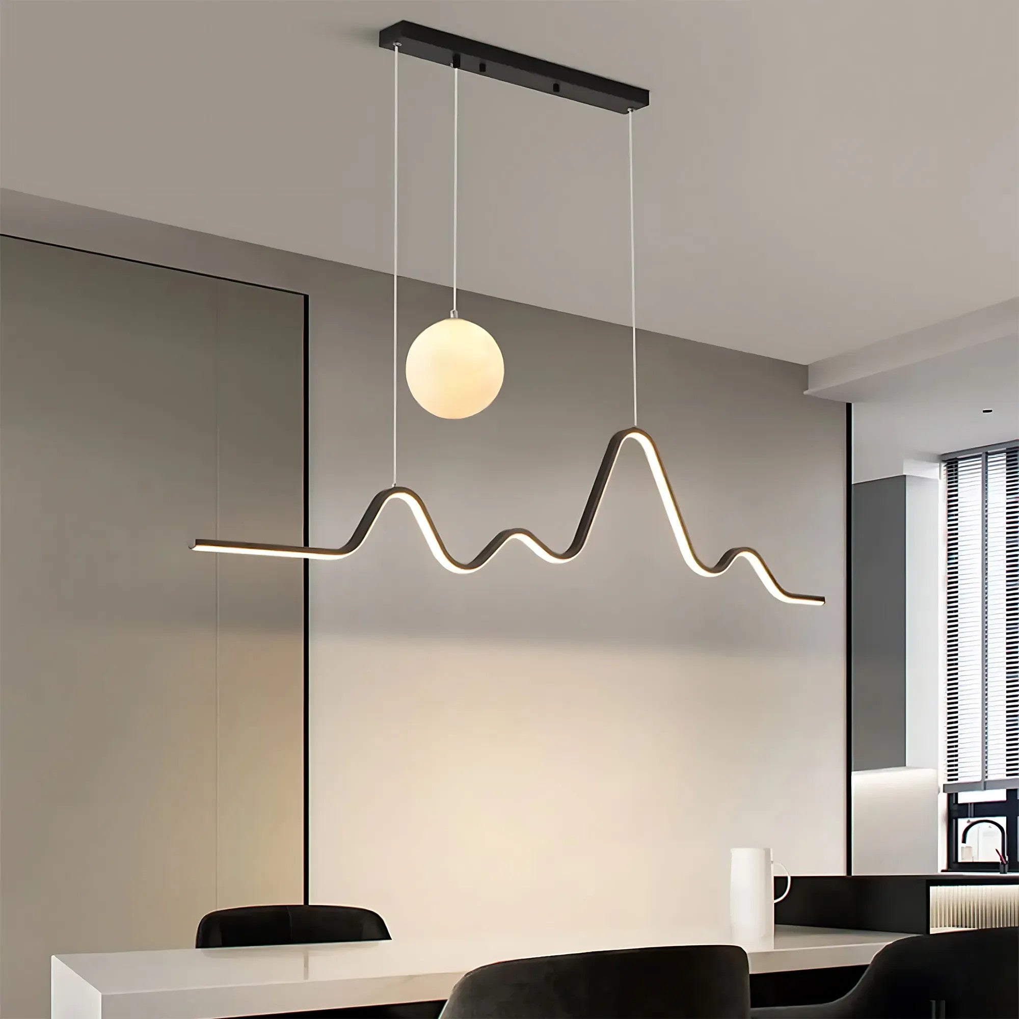 Lampa WISZĄCA LED LHJ033-CP 120 Cm CZARNA 4