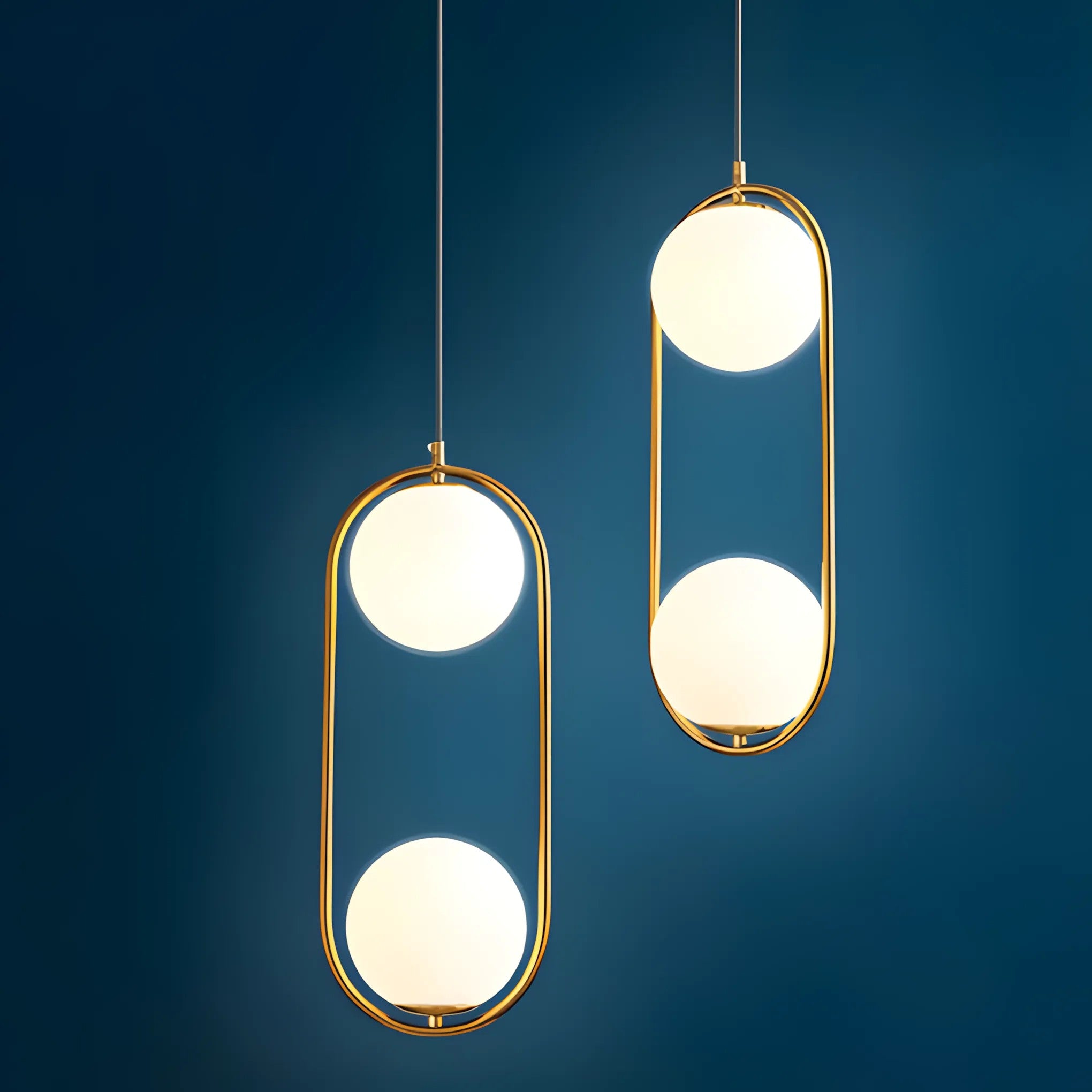 LAMPA SUFITOWA WISZĄCA G134-2CP GOLD 4