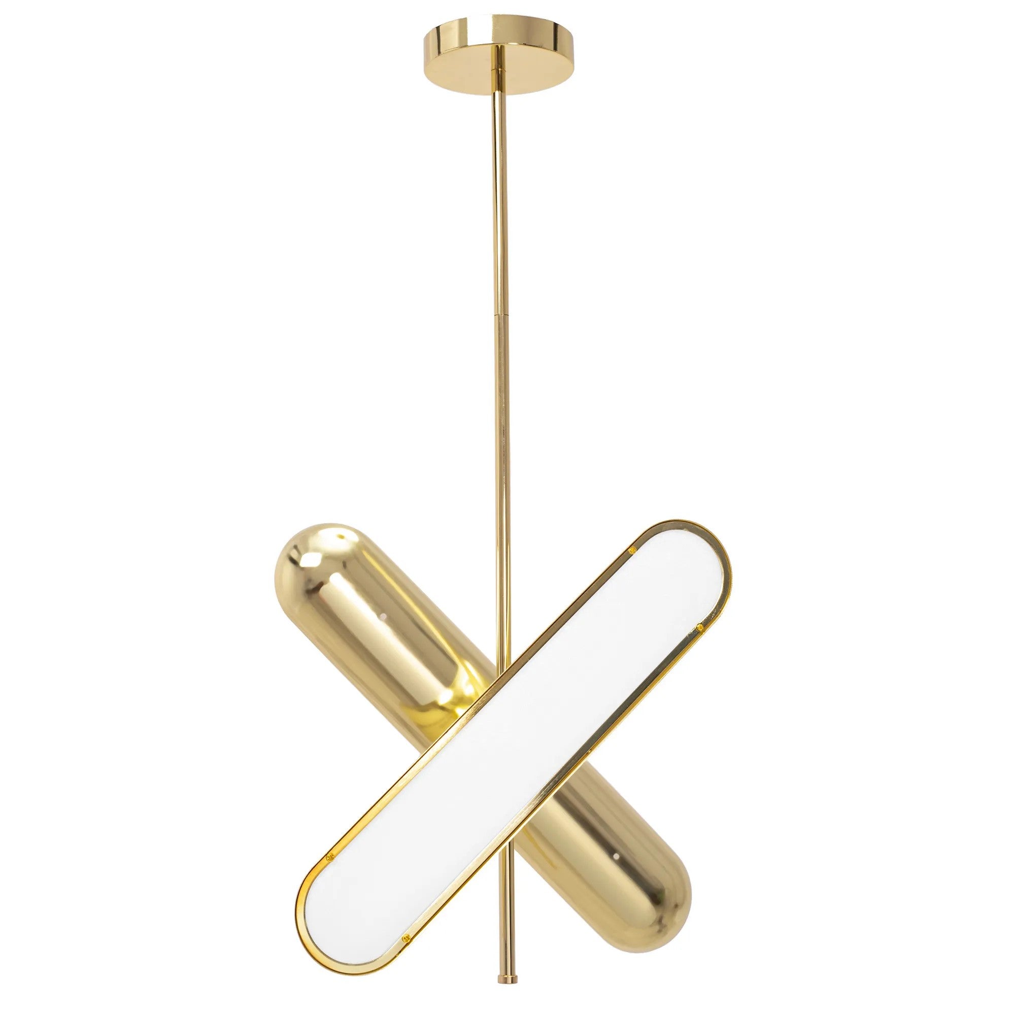Lampa Sufitowa Wisząca LED APP832-CP Złota 4