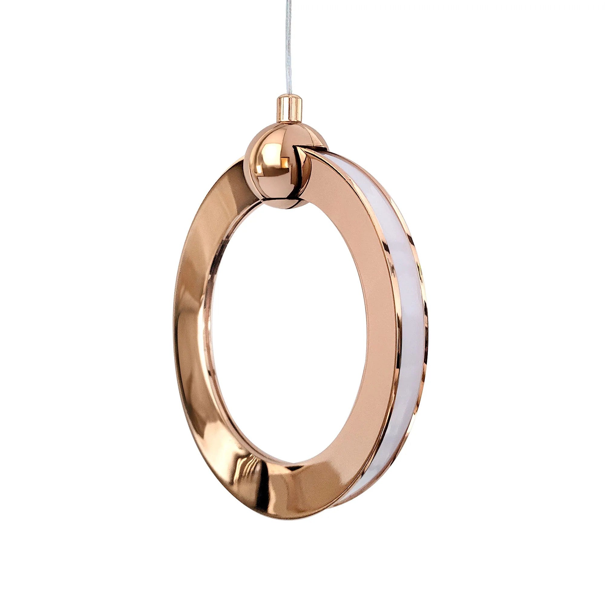 LAMPA SUFITOWA WISZĄCA LED LHJ101-1CP ZŁOTA 4