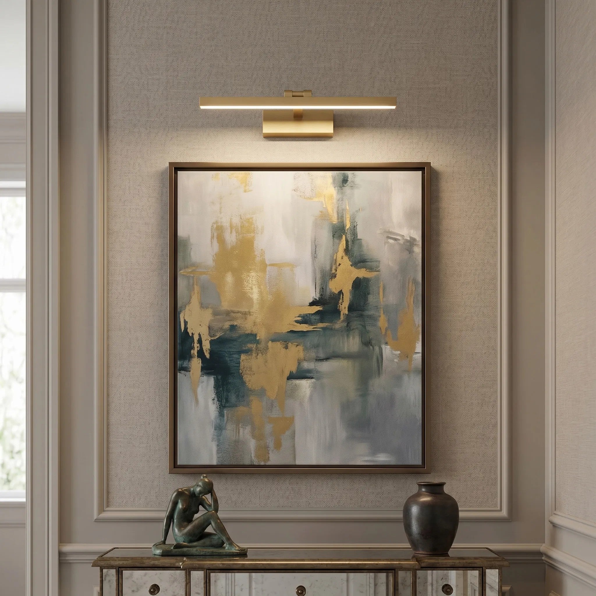 Kinkiet Łazienkowy LED APP1860-1W 40 Cm Złoty 4