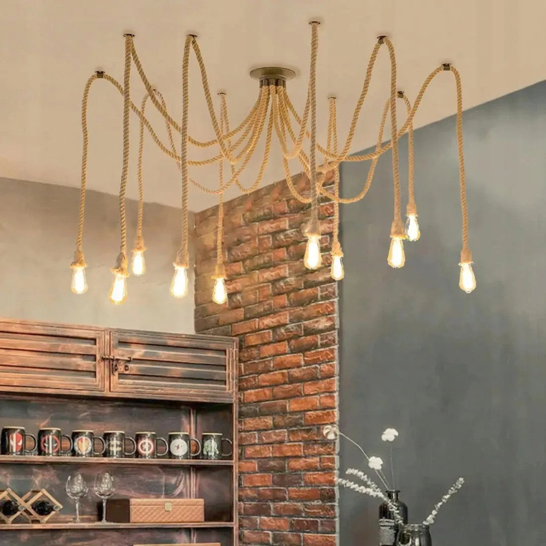 LAMPA APP682-10CP SPIDER ROPE 4