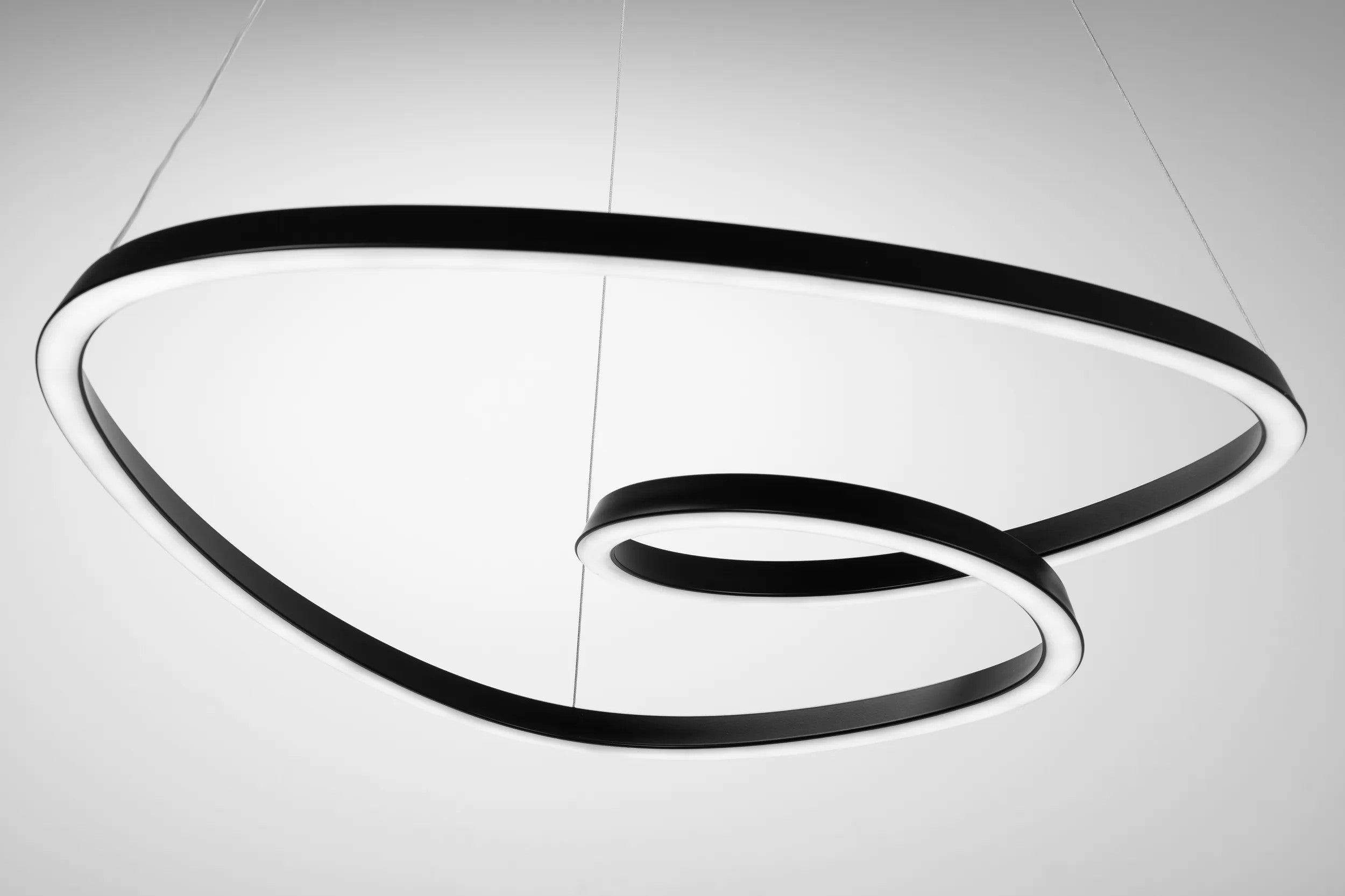 Lampa Sufitowa Wisząca Loop LED + Pilot APP796-cp Czarna 4