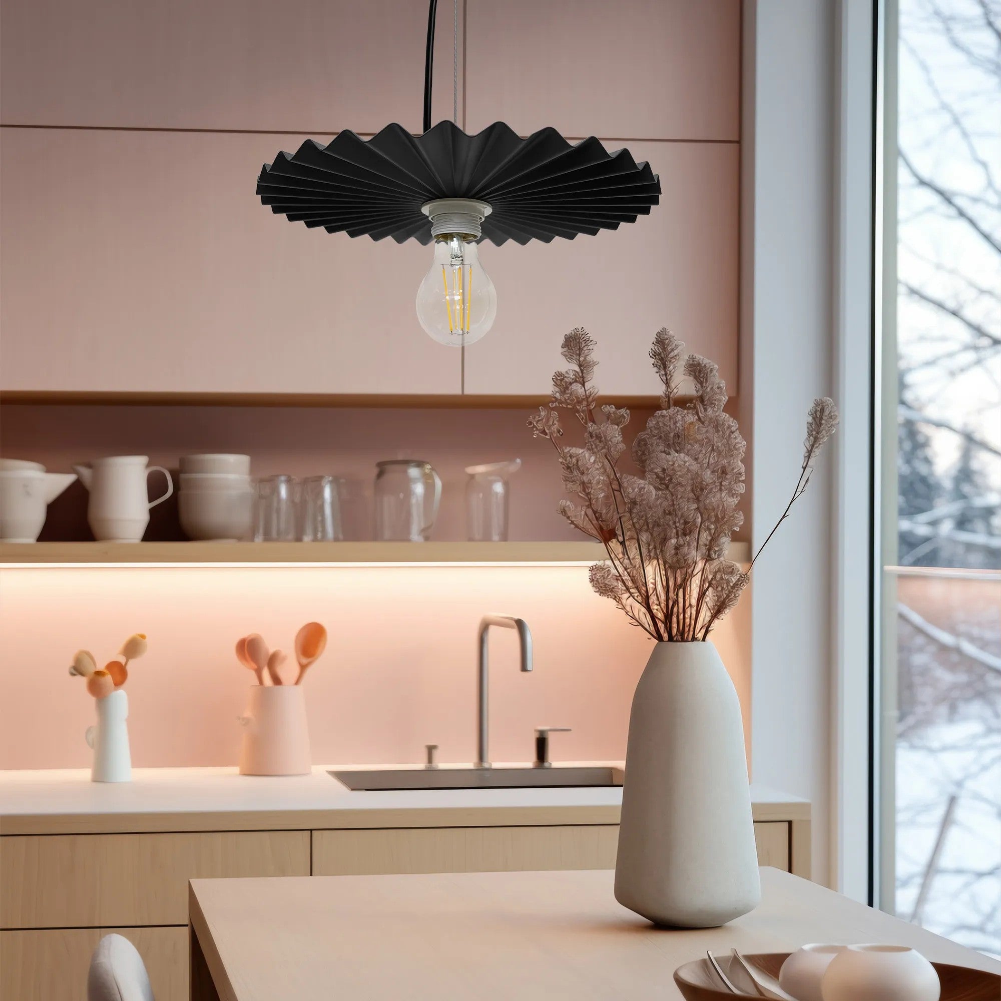 LAMPA SUFITOWA WISZĄCA APP1452-1CP Czarny 4