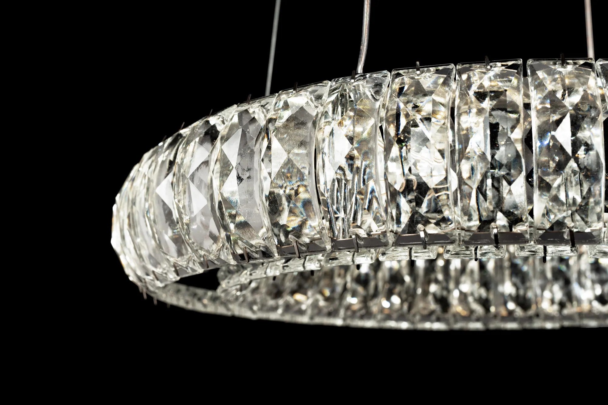Kryształowa Lampa Sufitowa LED APP1040-CP + Pilot 4