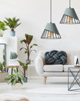 LAMPA SUFITOWA WISZĄCA KLOSZ METAL APP228-1CP BIAŁA 4