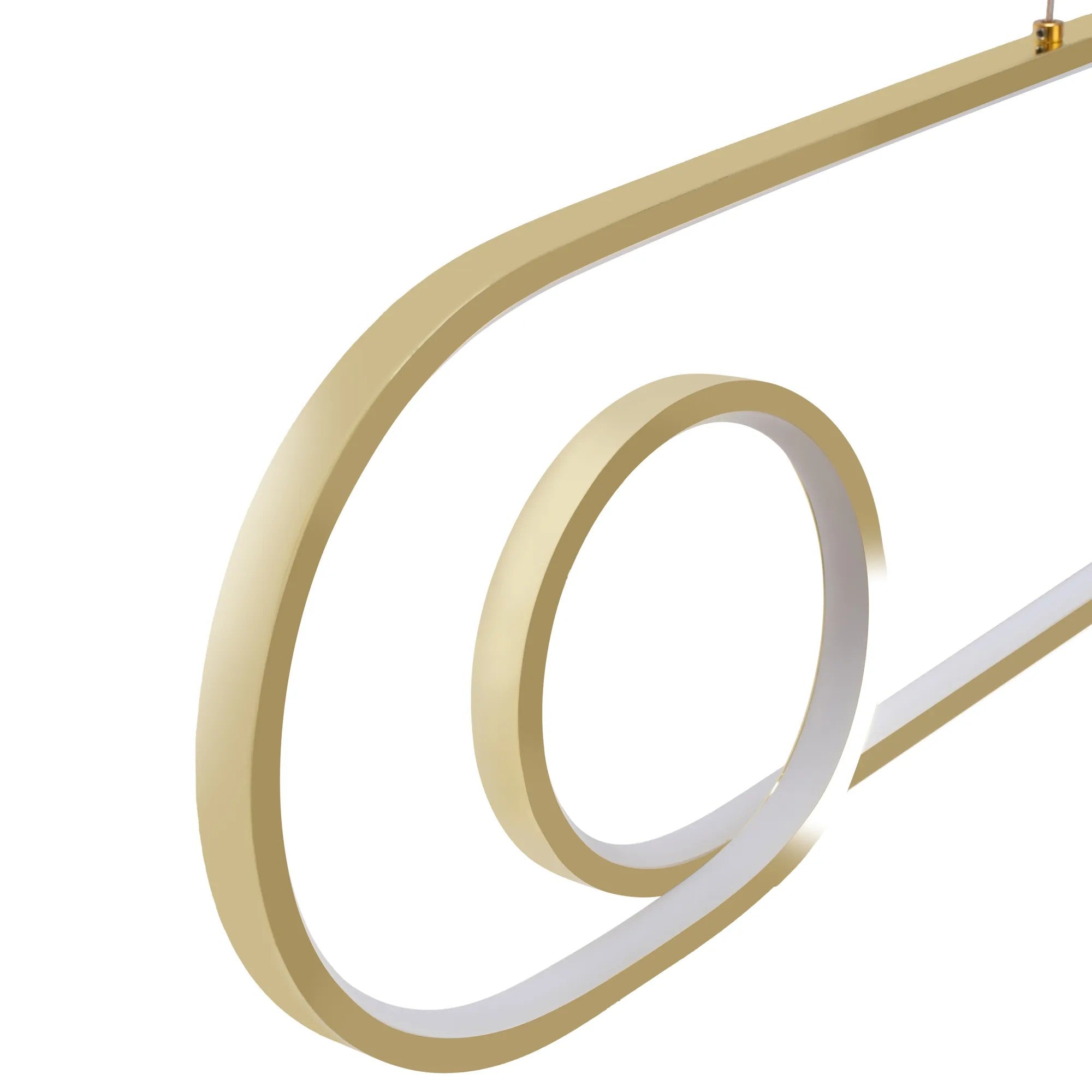 Lampa Sufitowa Wisząca LED APP809-CP Złota + Pilot 4