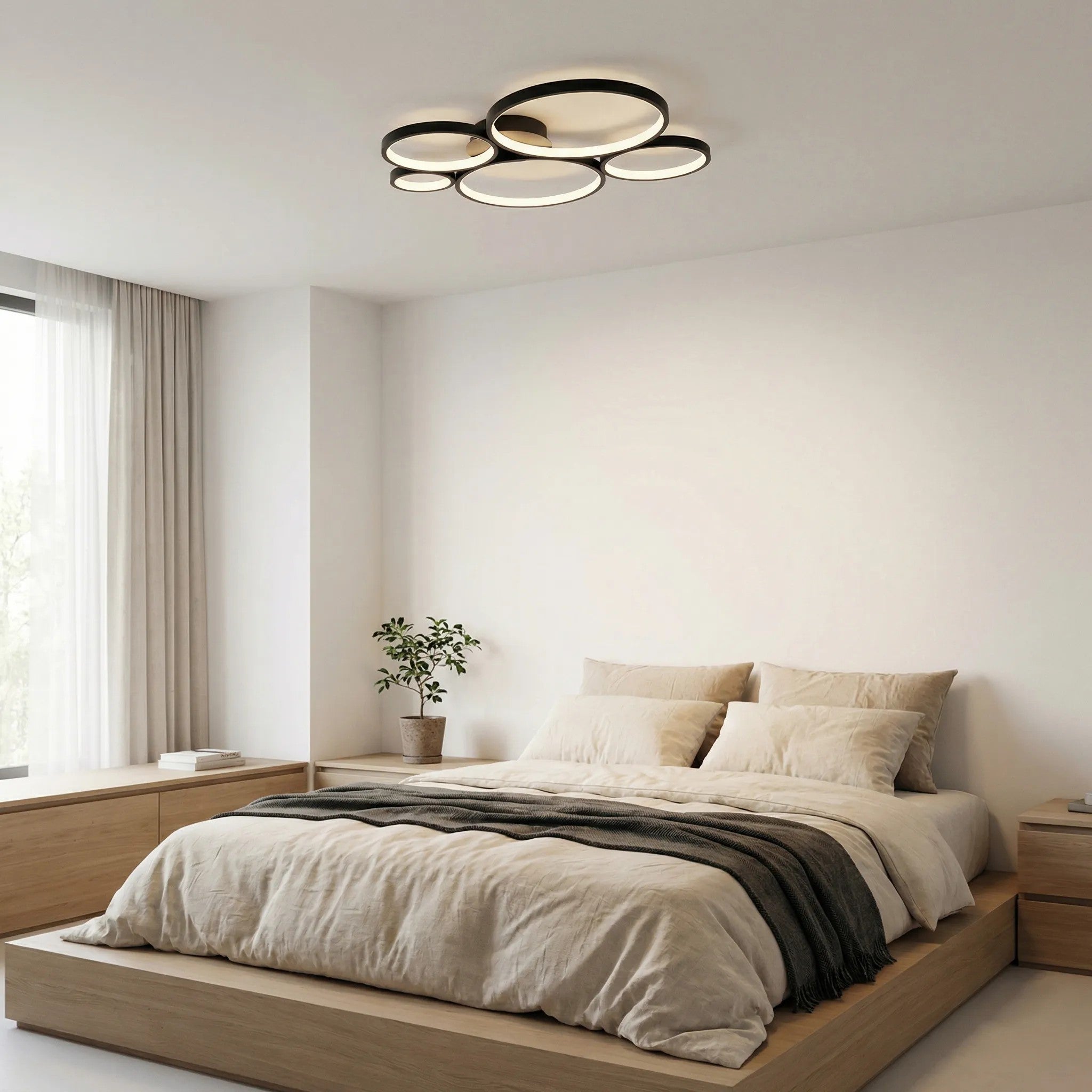 Lampa Sufitowa LED APP1911-C Czarna 4