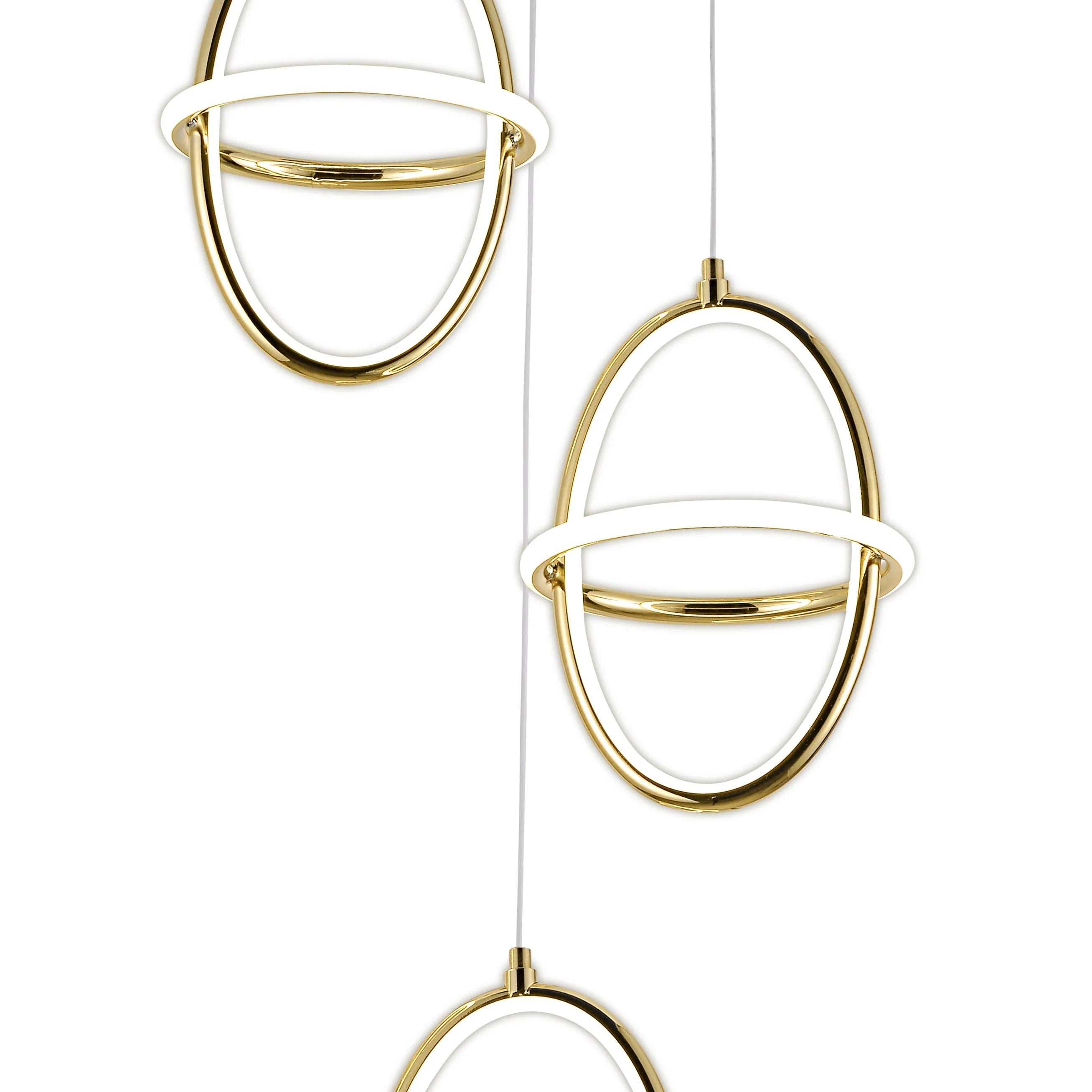 LAMPA WISZĄCA LED G064-3CPR Złota 4