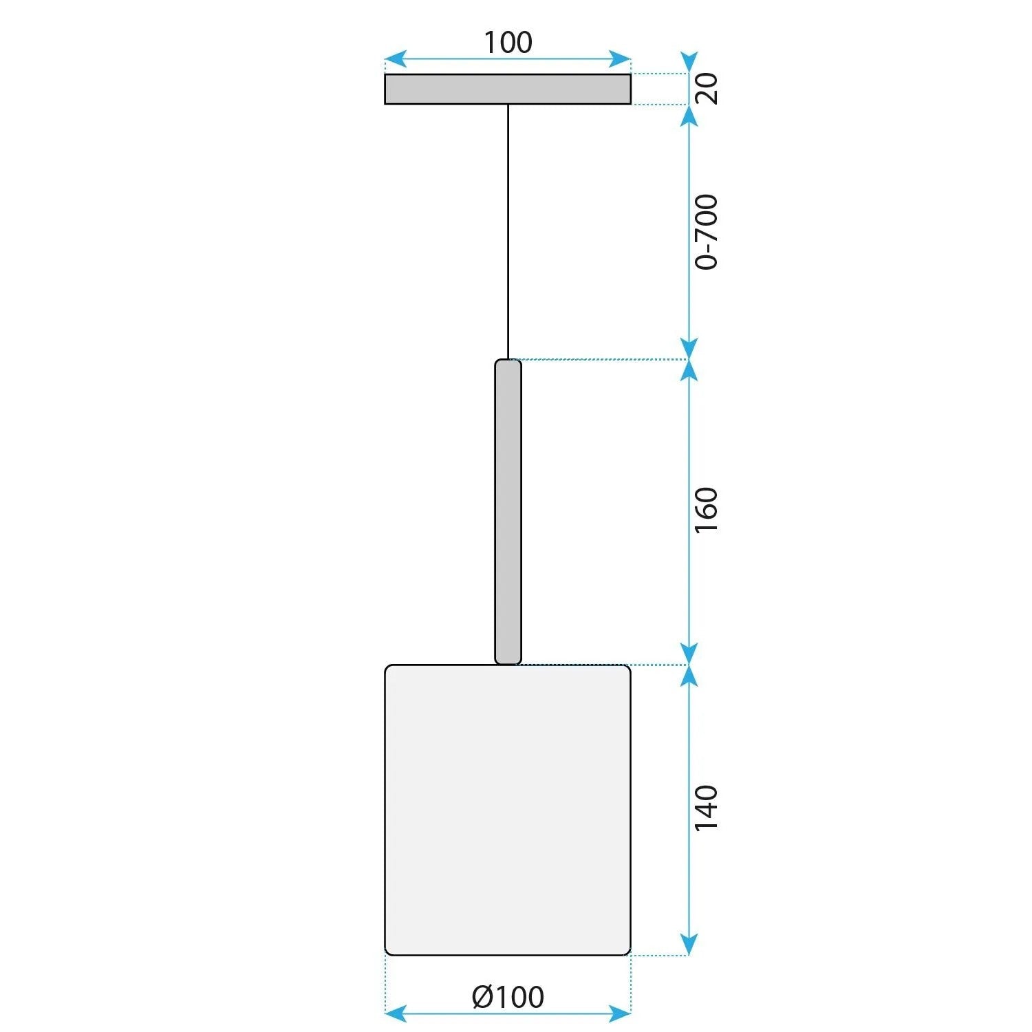 Lampa Sufitowa Wisząca Szklany Klosz APP1702-1CP GREY B 4
