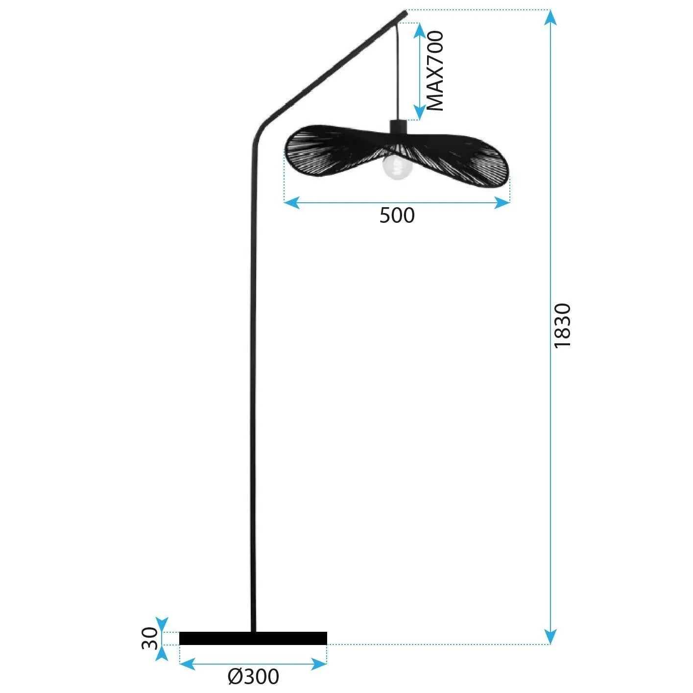 Lampa Stojąca Podłogowa APP1834-1F 4