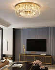 LAMPA KRYSZTAŁOWA PLAFON APP1729-8C 60 Cm ZŁOTA 4
