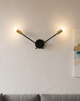 LAMPA ŚCIENNA KINKIET APP1119-2W Czarna 4