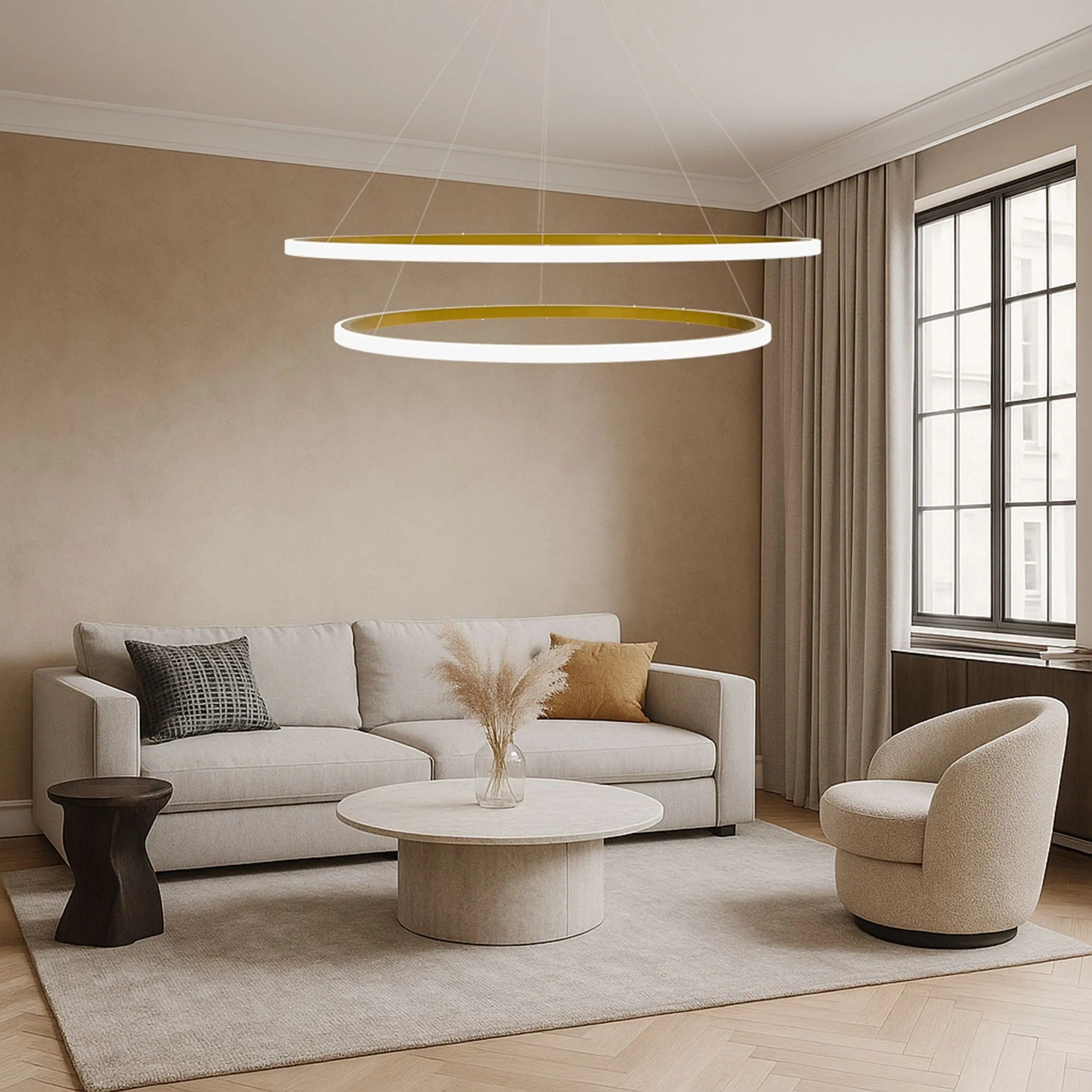 Lampa Wisząca LHJ008-CP2 BRUSH GOLD 4