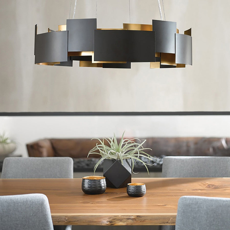 Lampa Sufitowa Wisząca Czarna APP1561-6CP 2