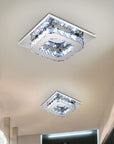 Lampa Sufitowa Kryształowa Kwadratowa Plafon Glamour 8W APP405-C APP406-C