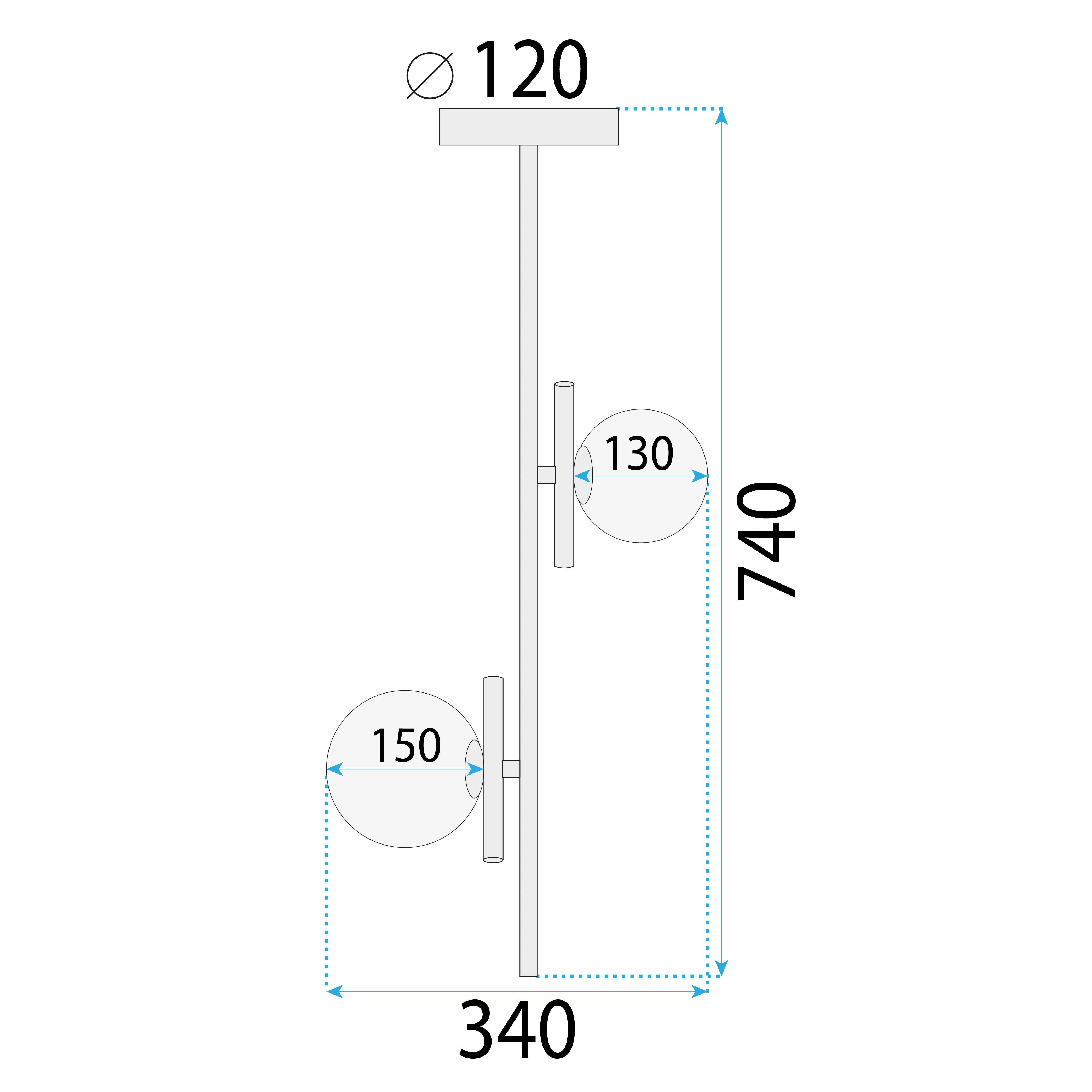 Lampa Sufitowa Wisząca Gold APP1666-2CP 5