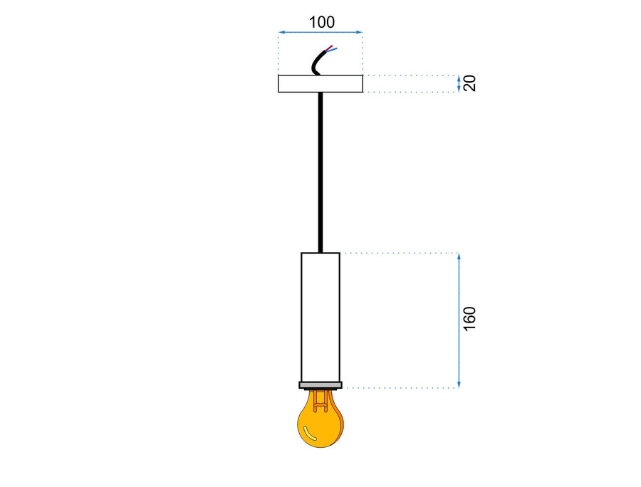 Lampa wisząca OSTI A APP110-1CP Pudrowy Róż