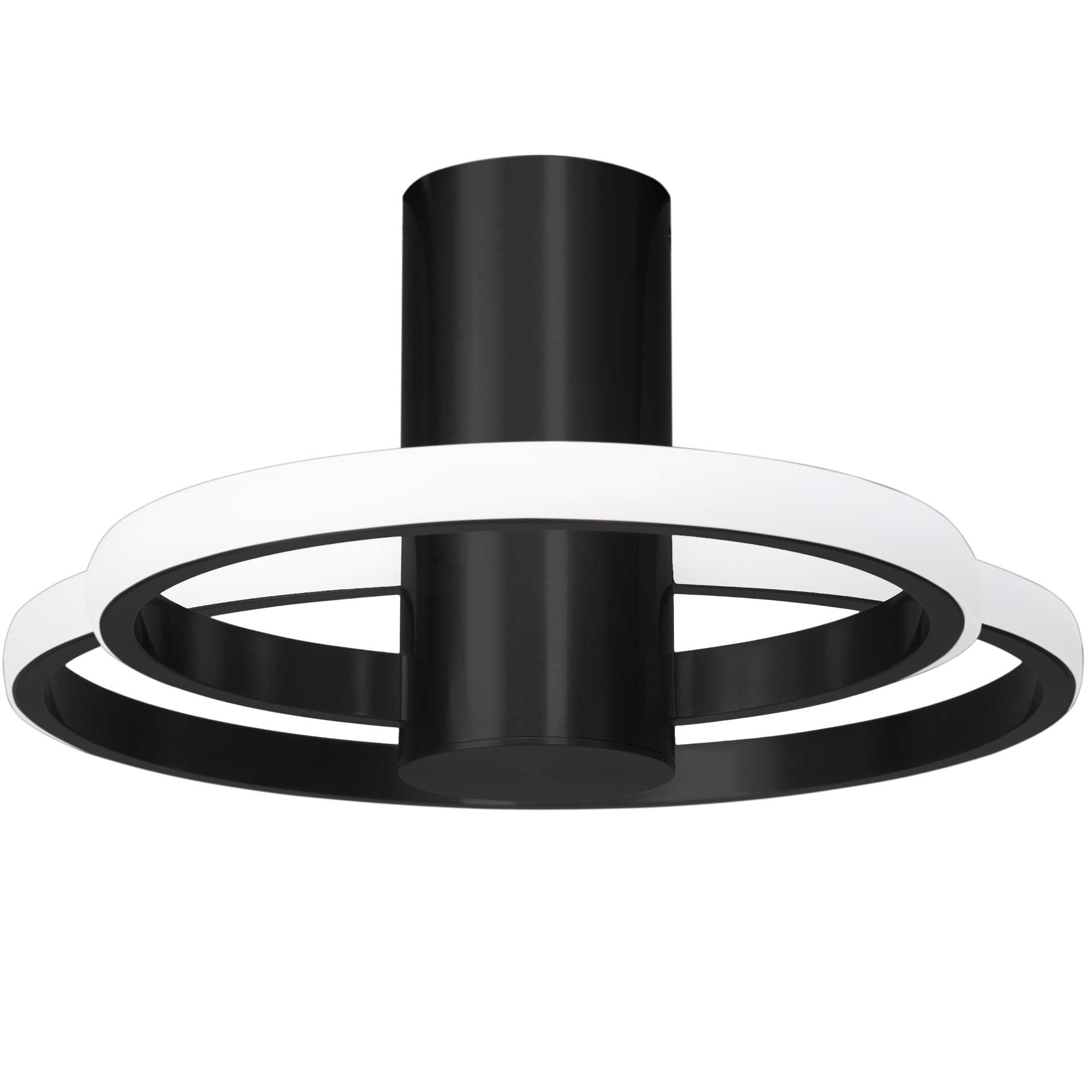 Lampa sufitowa plafon kryształowa APP1401-CW Czarna