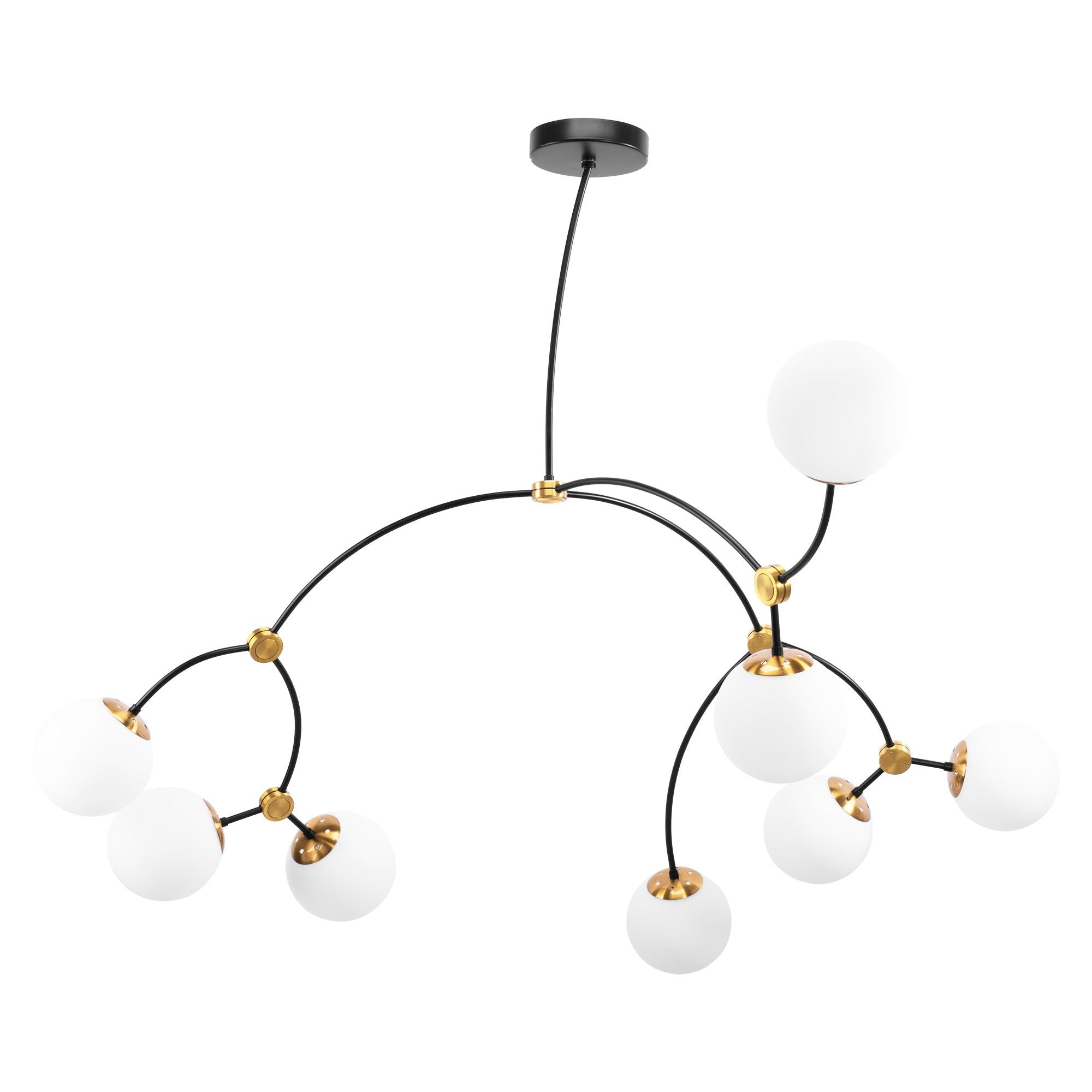 Lampa Wisząca Sufitowa Czarny Mat APP1673-8CP 3