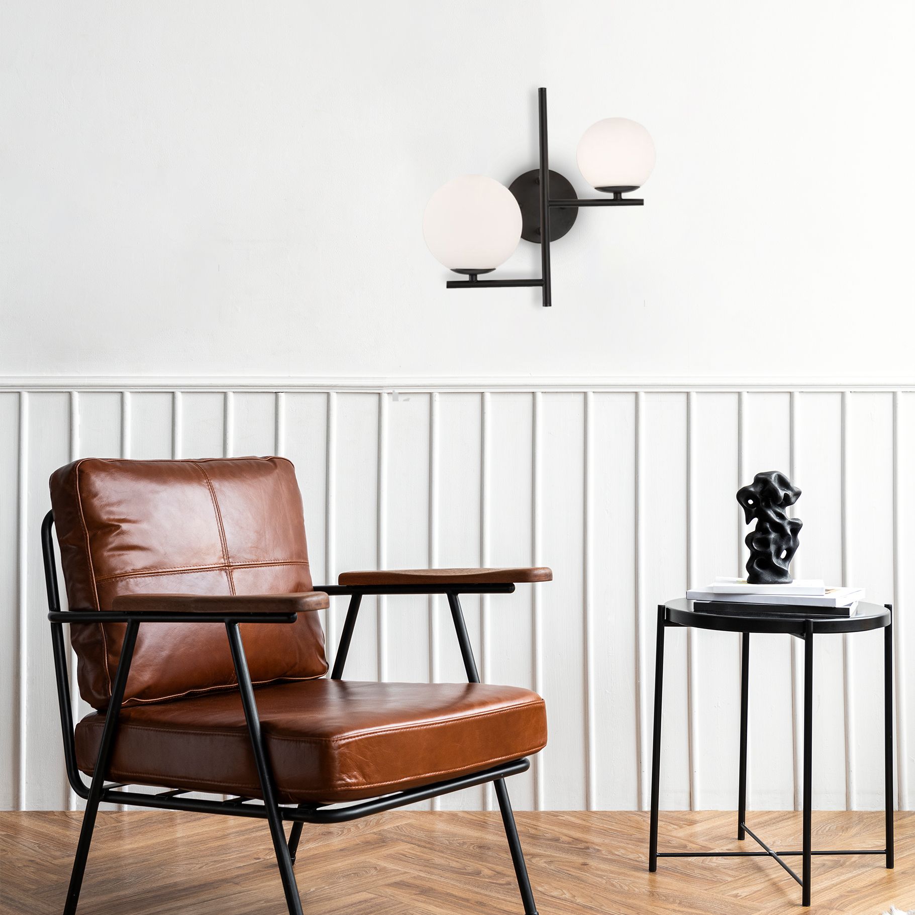 Lampa Ścienna Kinkiet App1170-2w Czarny