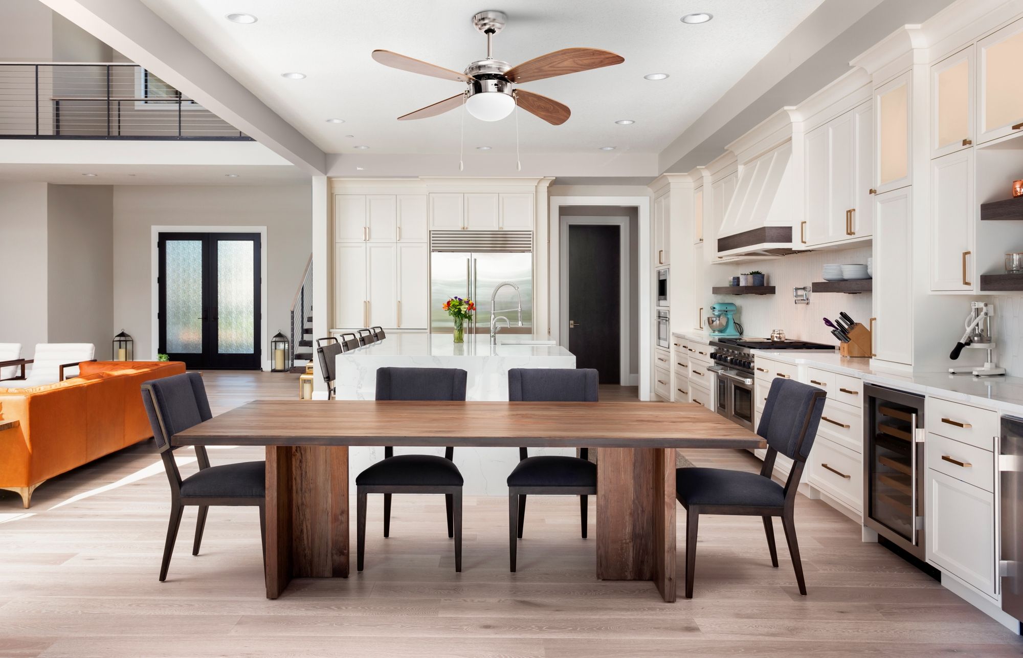 Żyrandol z wentylatorem Lampa 392189 wiatrak