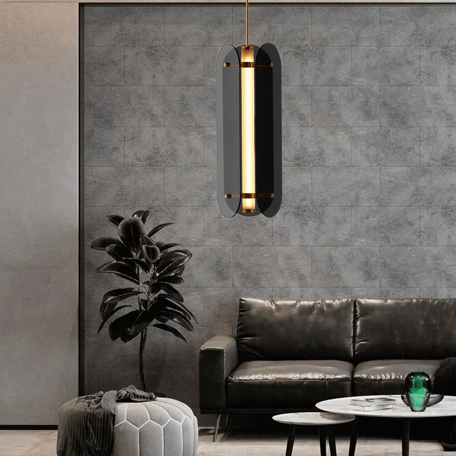 Lampa Sufitowa Wisząca Czarna App1676-cp Long 4