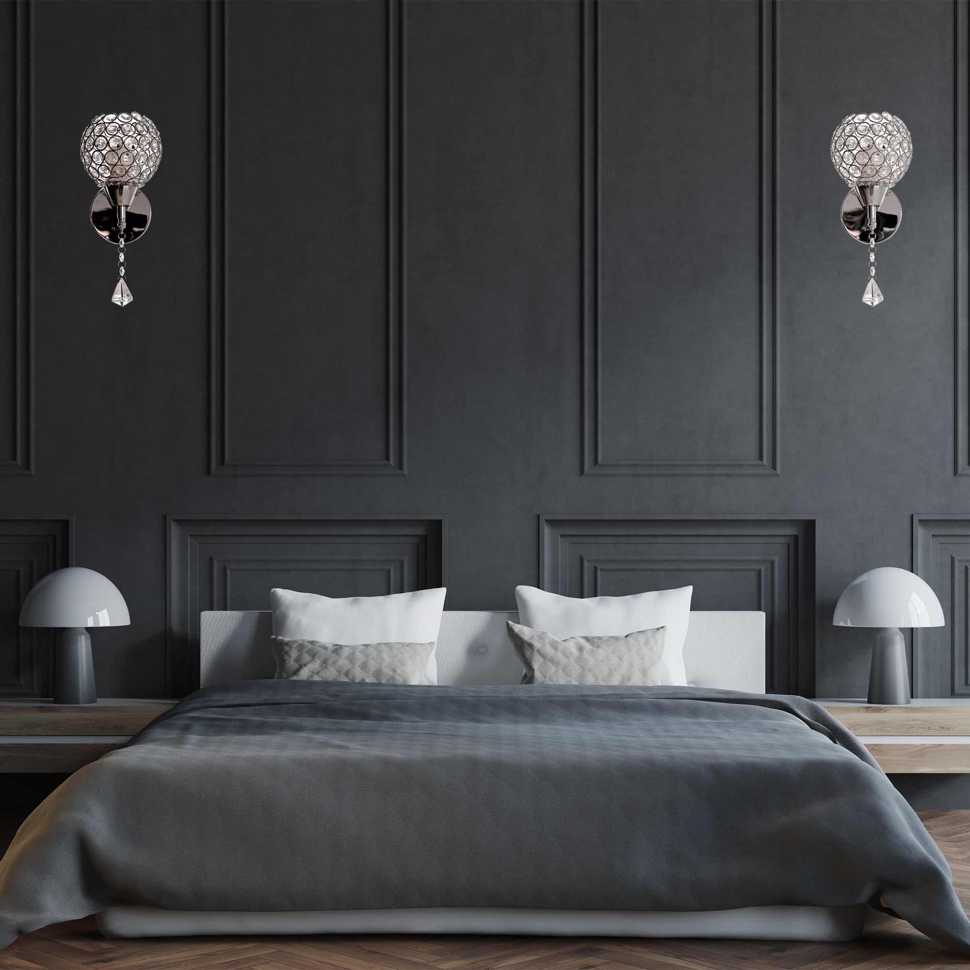 Lampa Ścienna Kinkiet W Stylu Glamour App716-1w E27