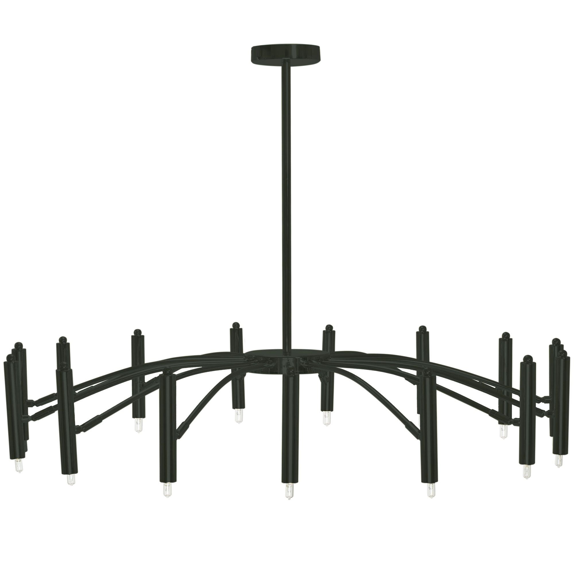 Lampa Sufitowa APP1196-15CP Czarna