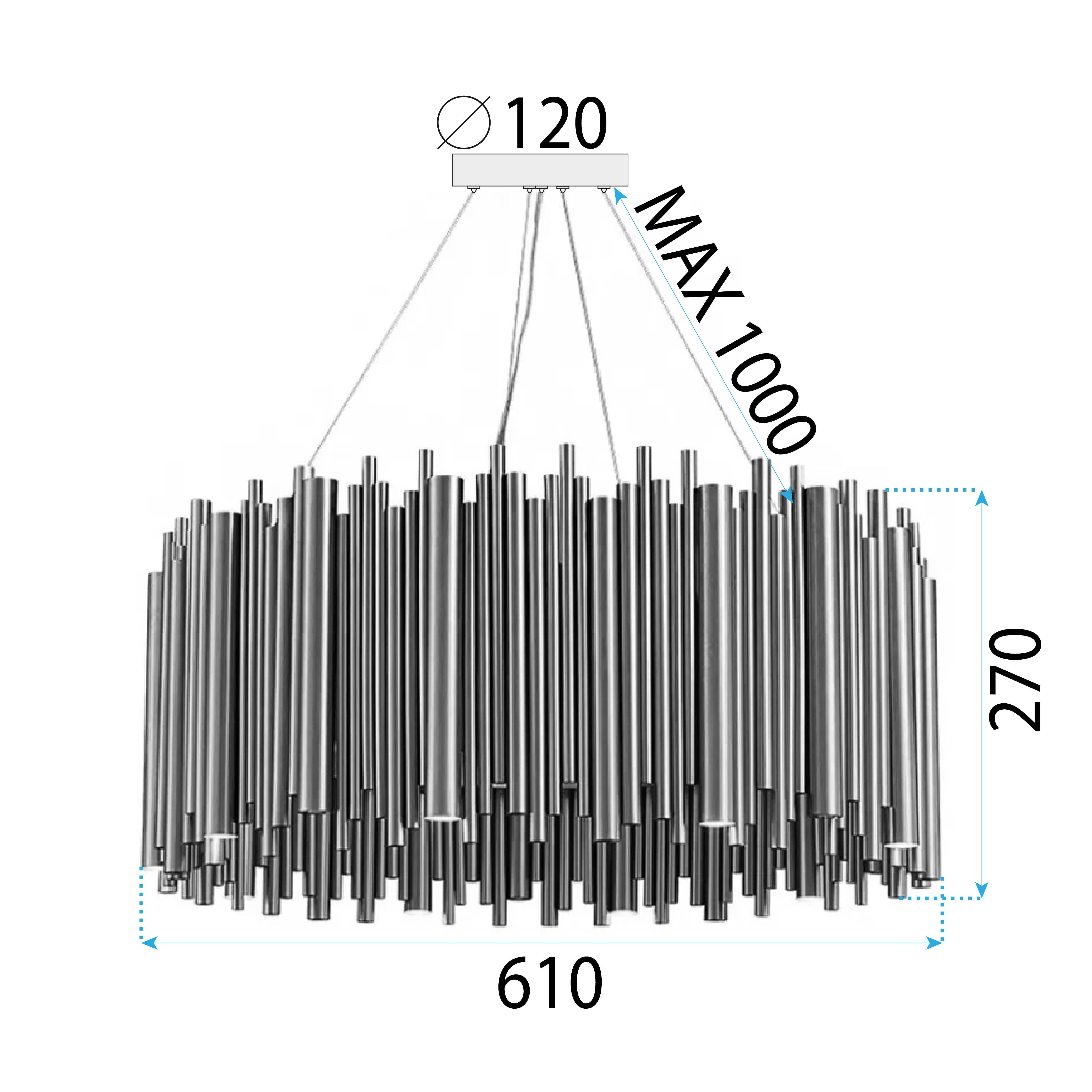 Lampa Sufitowa Złota APP1560-12CP 7