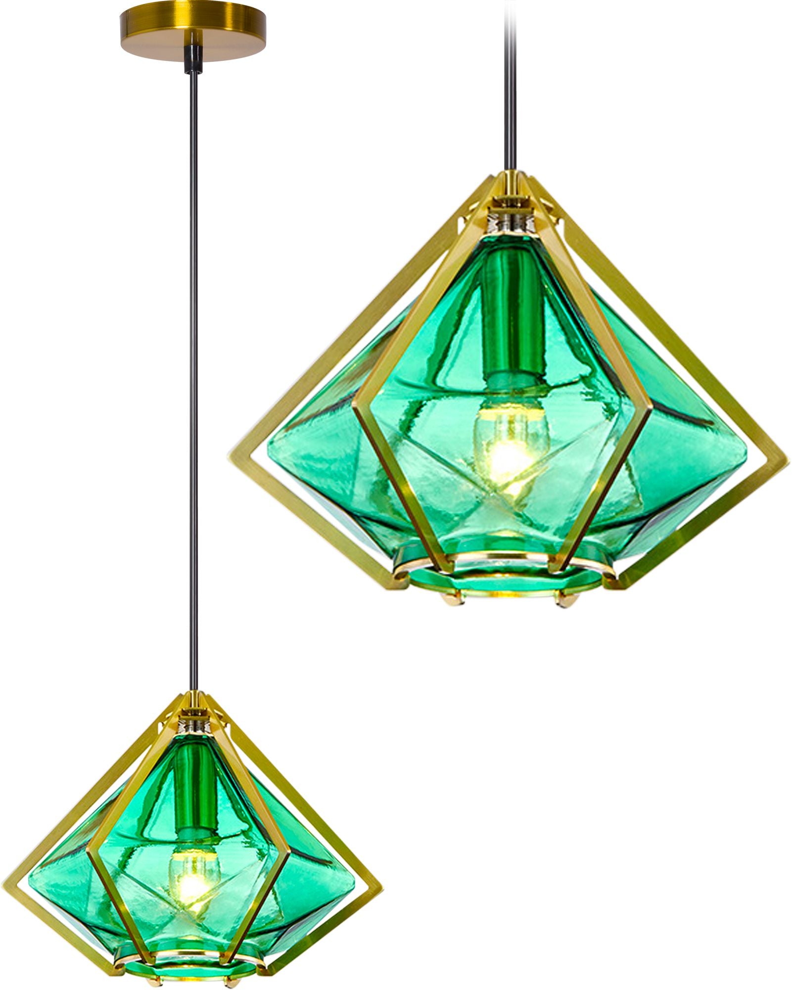 Lampa Sufitowa Wisząca Szklana APP453-1CP