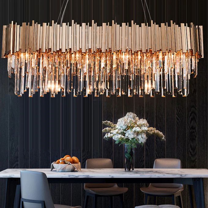 KRYSZTAŁOWA LAMPA SUFITOWA 312355 Złota