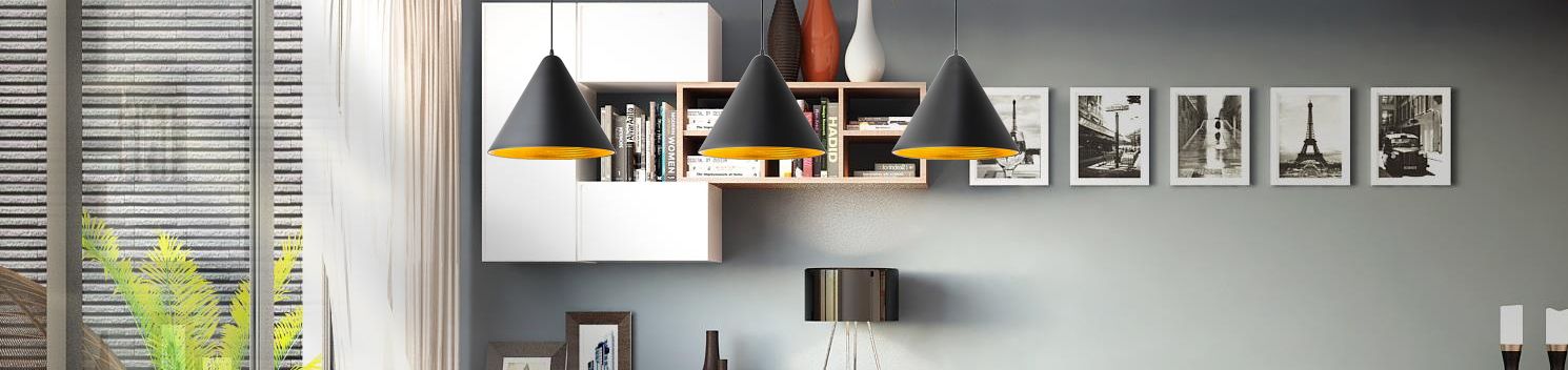 Lampa Wisząca Suez Czarna