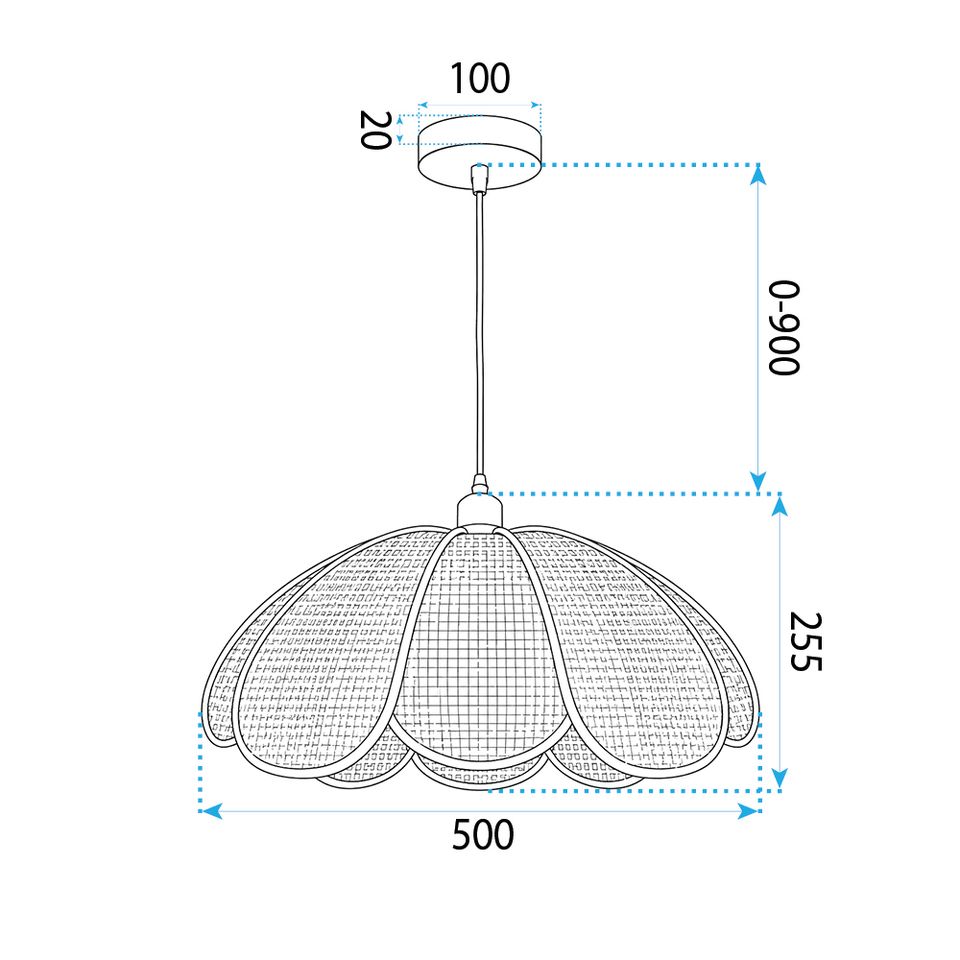 Lampa Sufitowa Wisząca APP1954-1CP 9