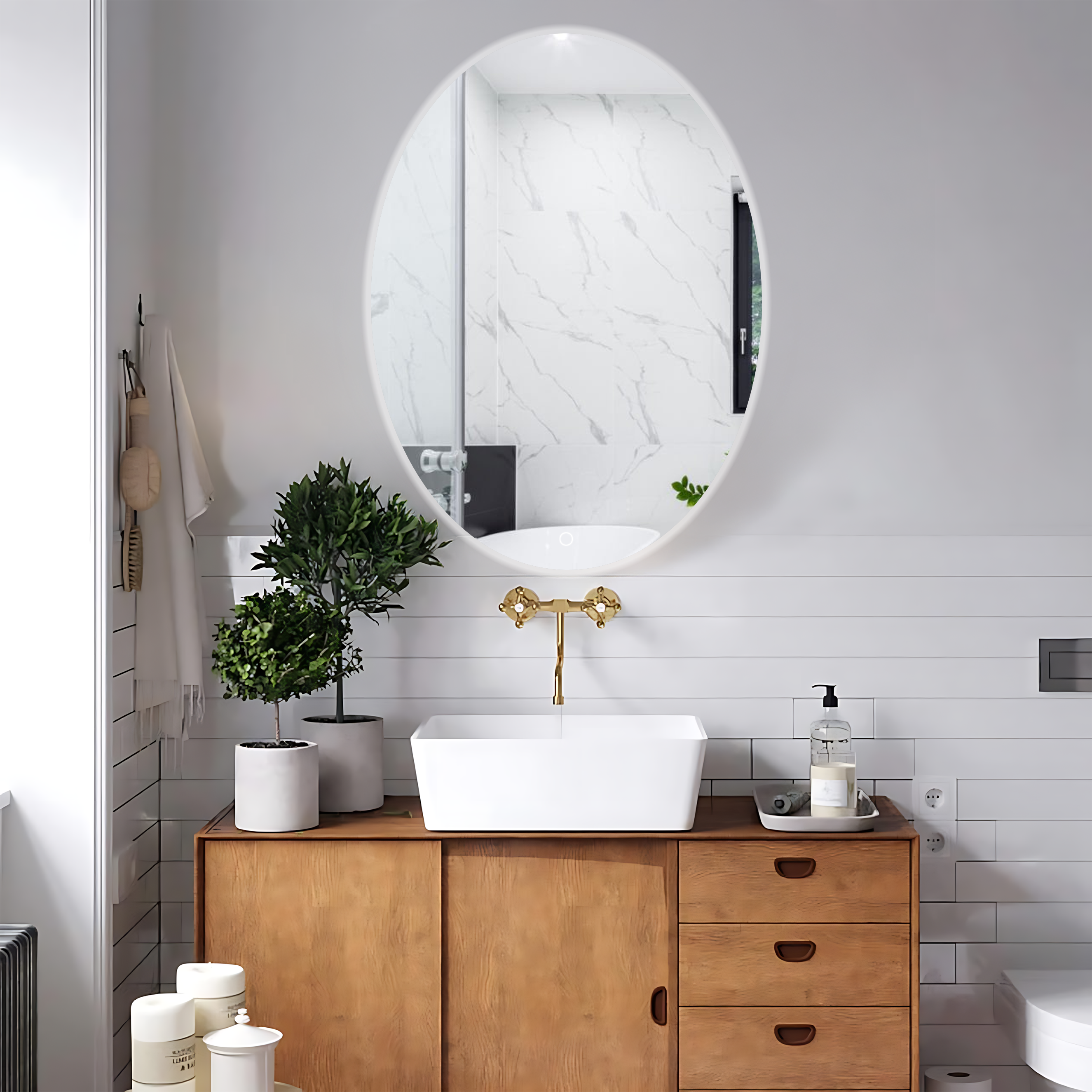 Lustro Ścienne Led 80x60 Yh-3352 5