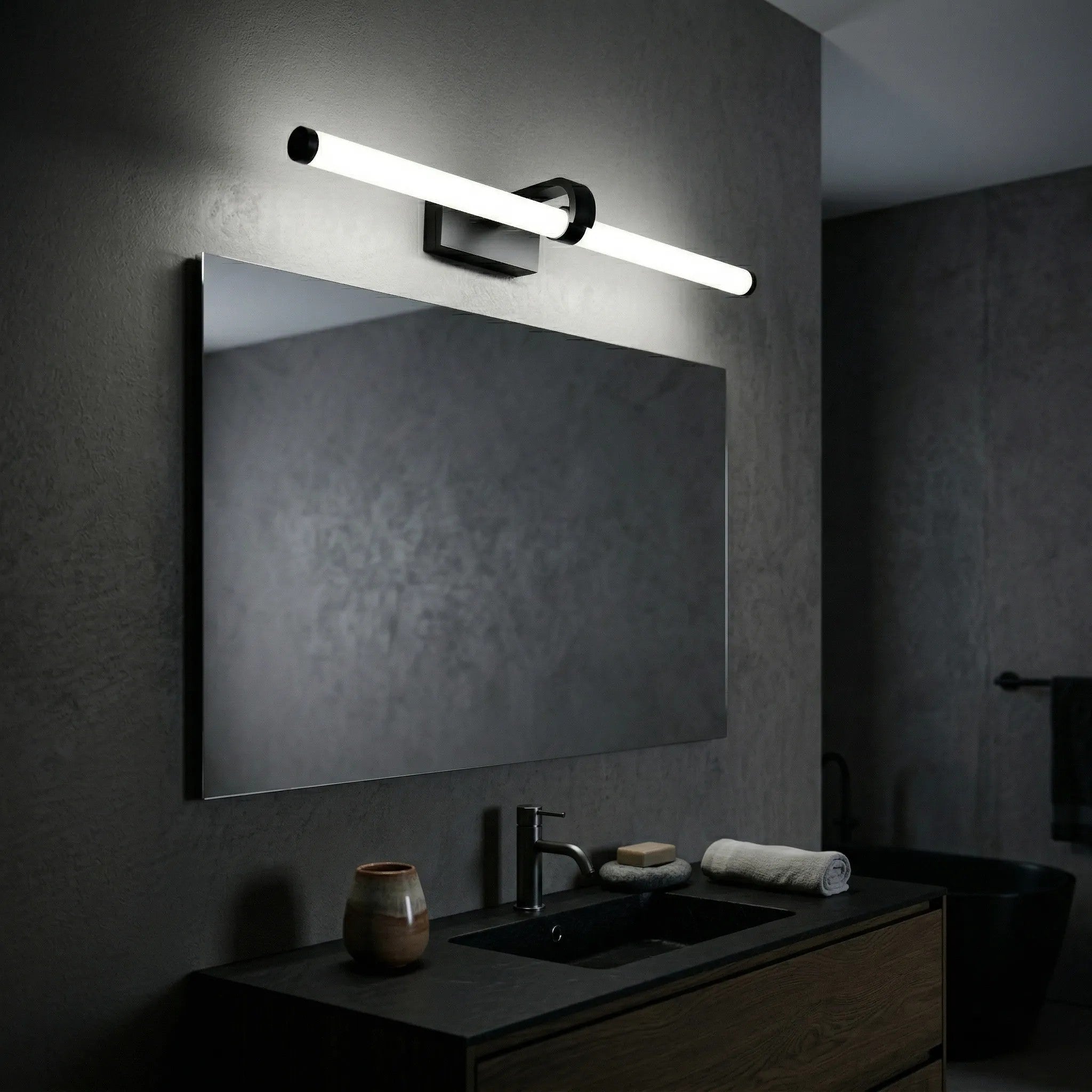 Kinkiet Łazienkowy LED APP1888-1W 60cm Czarny 5