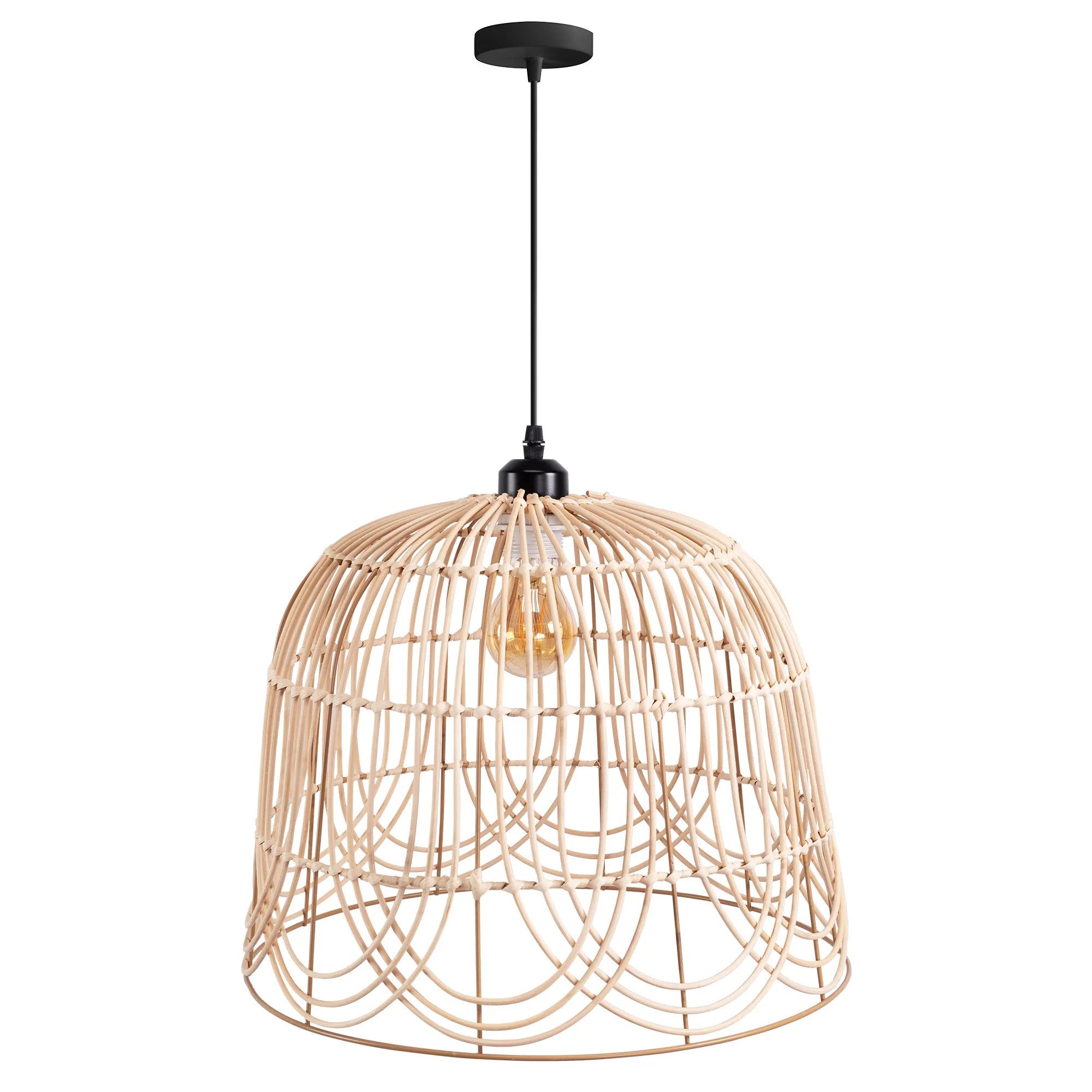LAMPA SUFITOWA WISZĄCA NATURAL BOHO APP1352-1CP 40 Cm 5