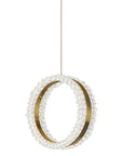 LAMPA SUFITOWA WISZĄCA LED LHJ098-CP ZŁOTA 5