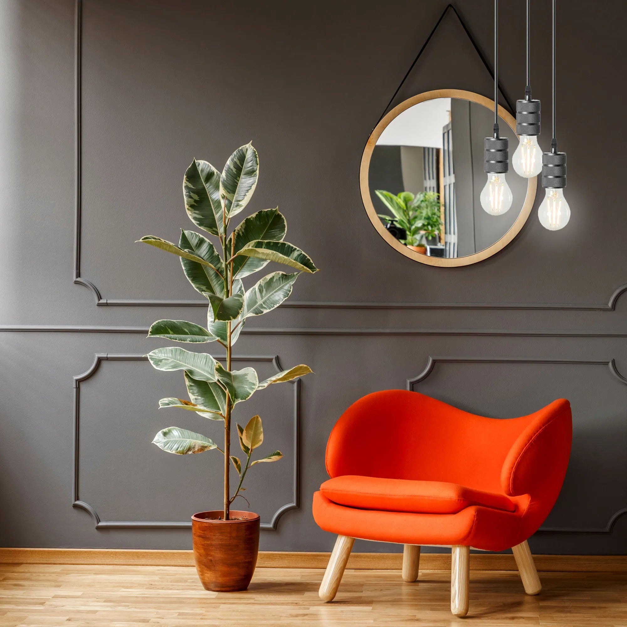 Lampa Sufitowa Wisząca Oprawka APP342-1CP CZARNA 5