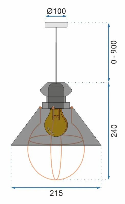 Lampa Sufitowa Wisząca LINZ APP103-1CP Biała 5