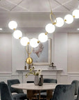 LAMPA SUFITOWA WISZĄCA LED APP1444-10CP Złota 5