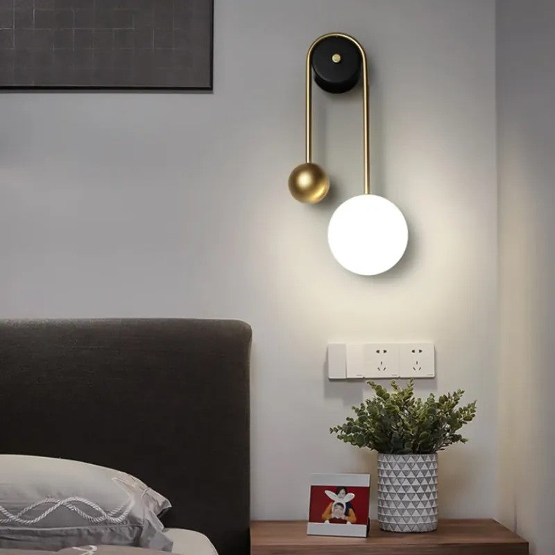 LAMPA ŚCIENNA KINKIET APP1474-W GOLD 5
